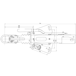 BPW PLBSBREMSE 1350/1500 KG ZAF 1,6-3 - MED SIDEKONSOL