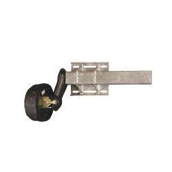 Universalachse - justierbar mit Bremse 1350 kg 4x100 ("KNOTT") - Rechte Seite