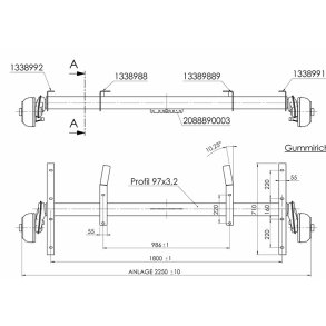 ALKO AKSEL 1300KG 5X112 A:1800 C:2250 - SPECIAL KONSOL