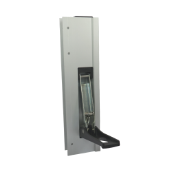 Integrert lukkersett - Venstre + H�yre - 35 cm alu med plasth�ndtak