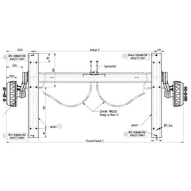 KNOTT AKSEL 1350KG 5X112 B:1400 C:1880 BDTRAILER
