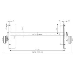 ALKO AKSEL 750KG 4X100 A:1420 C:1785