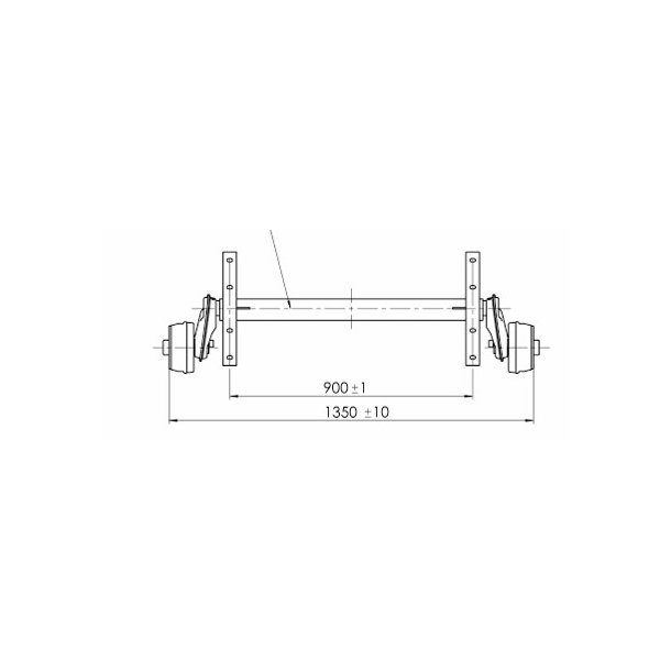 ALKO AXEL 800KG 4X100 - A:900 C:1350