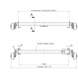 ALKO AKSEL 1300KG - 4X100 - A:1676 C:2150