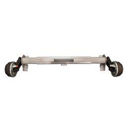 UNIVERSAL-ALKO-ACHSE - HALBACHSE - JUSTIERBAR 1300 - 2000mm MIT BREMSE 1350 KG 5X112