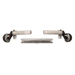 UNIVERSAL-ALKO-ACHSE - HALBACHSE - JUSTIERBAR 1300 - 2000mm MIT BREMSE 1350 KG 5X112