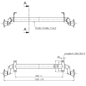 ALKO AKSEL 750KG 4X100 B:852 C:1252