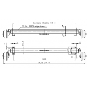 ALKO AKSEL 1000KG 4x100 A:1626 C:2150 - SPECIAL