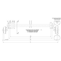 BPW AKSEL 1500KG 5x112 A:1300 C:1750