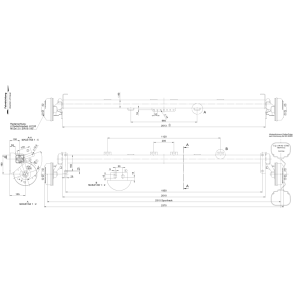 BPW AKSEL 1350KG 4X100 A:1950 C:2375