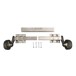 UNIVERSAL-ACHSE - HALBACHSE - JUSTIERBAR C-MASS 1500-1900mm MIT BREMSE 1350 KG 4x100 ("Knott")