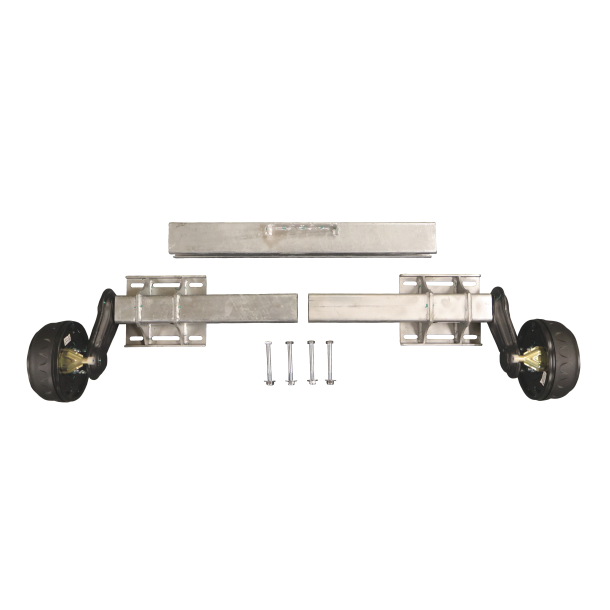 UNIVERSAL-ACHSE - HALBACHSE - JUSTIERBAR C-MASS 1500-1900mm MIT BREMSE 1350 KG 4x100 ("Knott")