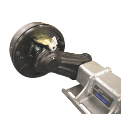 UNIVERSAL-ACHSE - HALBACHSE - JUSTIERBAR C-MASS 1500-1900mm MIT BREMSE 1350 KG 4x100 ("Knott")