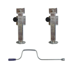 St�tteben dreibart m/kort monteringsplate - sett med 2 stk. + h�ndsveiv