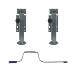 St�dben 1350 kg vridbart - 60x440 mm - set med 2 st + handvev