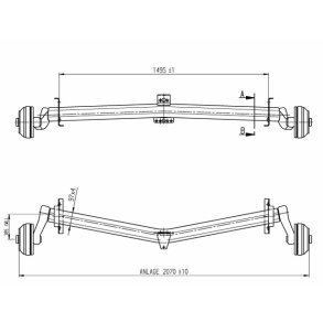 ALKO aksel DELTA SIN12-3 1360kg A1495 C2070