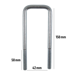 DRAGEBND MED MODHOLD - U-BJLE - M10 / 150mm / 42mm