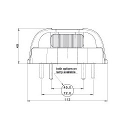 FRISTOM FT-260 NUMMERPLADELYGTE LED HVID - 0,8 M DC KABEL 12-30V