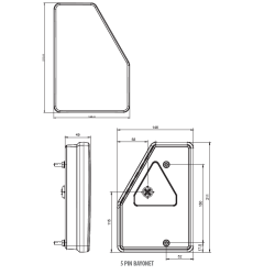 FRISTOM FT-277 HGER LED KOMPLETT - MED INBYGGAT MOTSTND