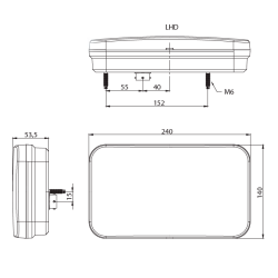 FRISTOM LED-LAMPA VNSTER 6-POLIG  MODELL FT-370