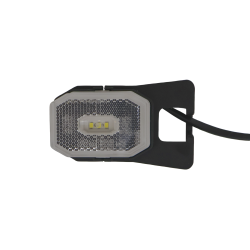 FRISTOM POSITIONSLEUCHTE LED WEISS - 1 M DC-KABEL 1230V MIT HALTERUNG