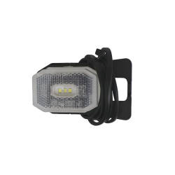 FRISTOM POSITIONSLEUCHTE LED WEISS - 1 M DC-KABEL 1230V MIT HALTERUNG