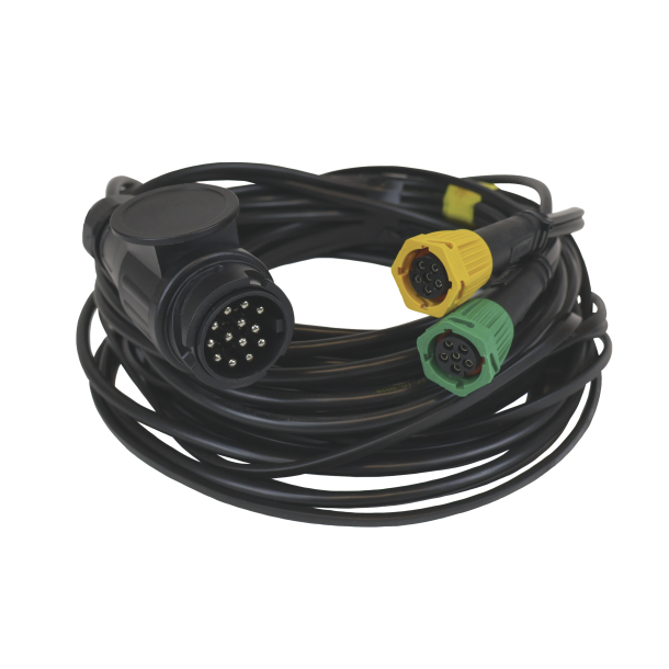 KABELSETT 9,0 M - 7,5 M RETUR - 13-POLET - MED 6 PIN - FRISTOM