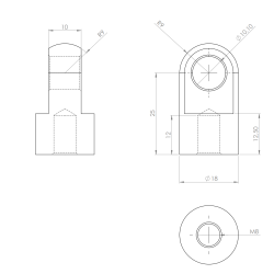 LOSE SE FR GASFEDER/GASDRUCKFEDER M8 - 10MM