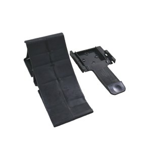 UNTERLEGKEIL / RADSTOPPER MIT HALTERUNG SCHWARZ