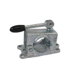 KLEMMSCHELLE 48 MM GUSS RCKENPLATTE MIT KIPPGRIFF - FEUERVERZINKT