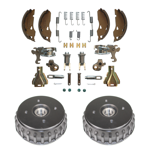 KOMPLETTES AUFBEREITUNGSSET F�R ALKO 160x35 MM - INKL. 2 STK. 4x100 30/60/37 BREMSTROMMELN