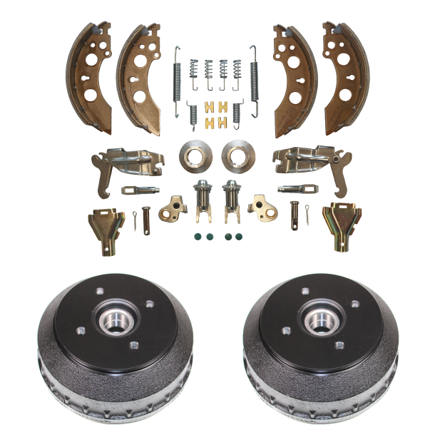 KOMPLETTES AUFBEREITUNGSSET F�R ALKO 200x50 MM - INKL. 2 STK. 4x100 34/64/37 BREMSTROMMELN