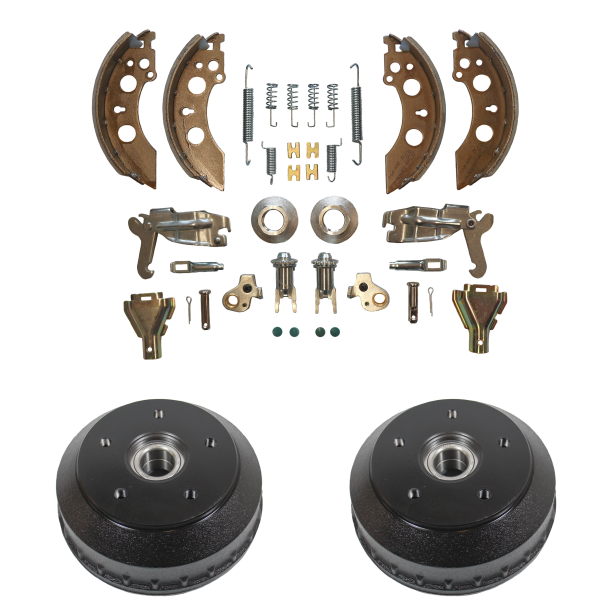 KOMPLETTES AUFBEREITUNGSSET F�R ALKO 200x50 MM - INKL. 2 STK. 5x112 34/64/37 BREMSTROMMELN