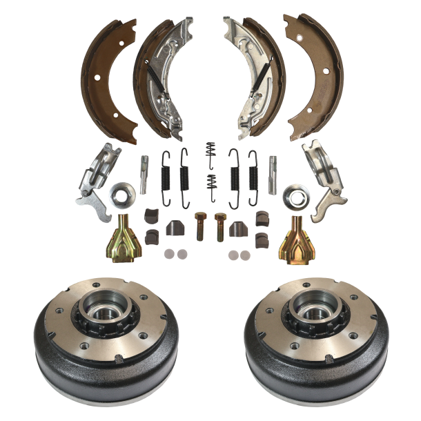 KOMPLET RENOVERINGSKIT TIL IFOR WILLIAMS 250x40 MM - INKL. 2 STK. 5x165.1 42/76/39 BREMSETROMLER