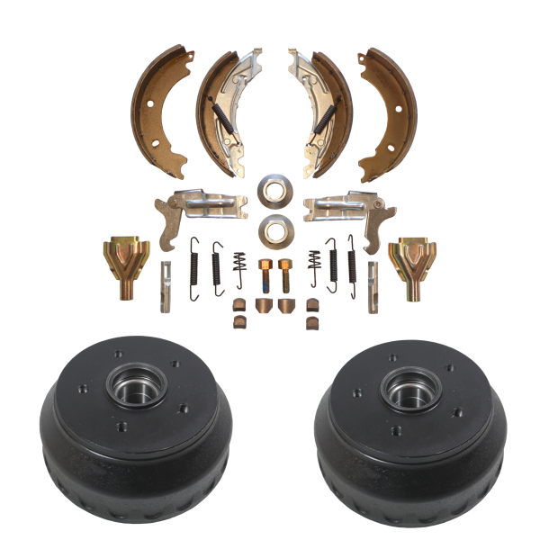 KOMPLETTES AUFBEREITUNGSSET F�R KNOTT 200x50 MM - INKL. 2 STK. 5x112 39/72/37 BREMSTROMMELN