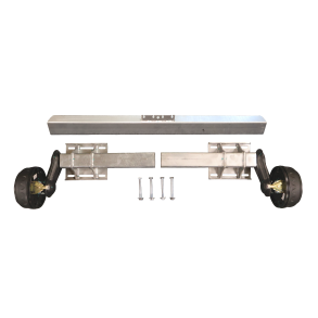Achse gebremst 1350 kg � 4x100 KNOTT, einstellbar 1760�2450 mm