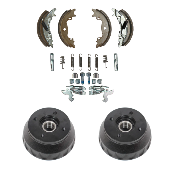 KOMPLET RENOVERINGSKIT TIL KNOTT 160x35 MM - INKL. 2 STK. 4x100 BREMSETROMLER