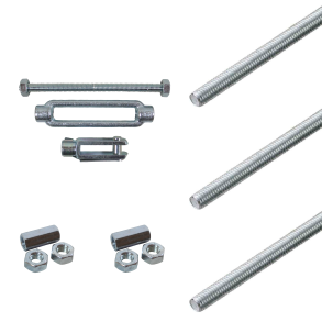 M10 gevindstang samles�t - 3 st�nger