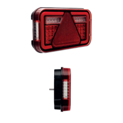 8-POLET BAGLYGTE LED 12/24V VENSTRE - ASPCK MULTILED IV