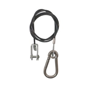 NOTBREMSSEIL/ABREISEIL SCHWARZ FR KNOTT 930MM  EDELSTAHL-KARABINERHAKEN