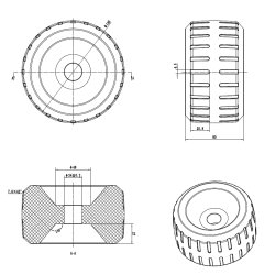 LOSE SEITENROLLE �140 MM � BLAU � F�R BRENDERUP