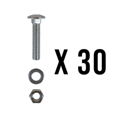 VAGNSBULT M6x30 4.6 FZB - 30 ST