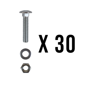 VAGNSBULT M6x30 4.6 FZB - 30 ST