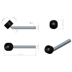 SIDERULLE M/1 WOBLE - 40X40 mm