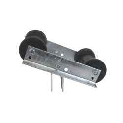 K�LRULLE MED 2 RULLER - 190 MM - MED VIPPEBAR KONSOL