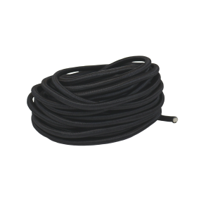 KAPELLSTRIKK- ELASTISK SNOR FOR PRESENNING - 12 METER / 8 MM - SVART