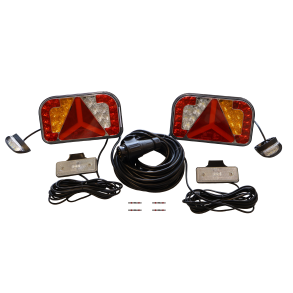 KOMPLETTES LED BELEUCHTUNGSSET - 13-POLIG - 6,5 METER KABEL