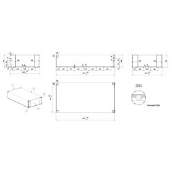 Pl�tgaller presenning / kapell - 260x130x56 cm