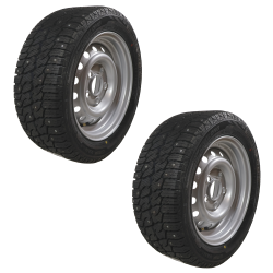 Sl�pvagnshjul 195/50R13C 5x112 - 104N/900 kg - V�nster + H�ger med dubbar