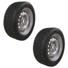 Sl�pvagnshjul 195/50R13C 5x112 - 104N/900 kg - V�nster + H�ger med dubbar